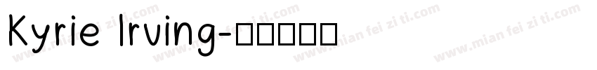 Kyrie Irving字体转换